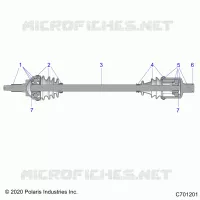 TREN, FRONT HALF SHAFT