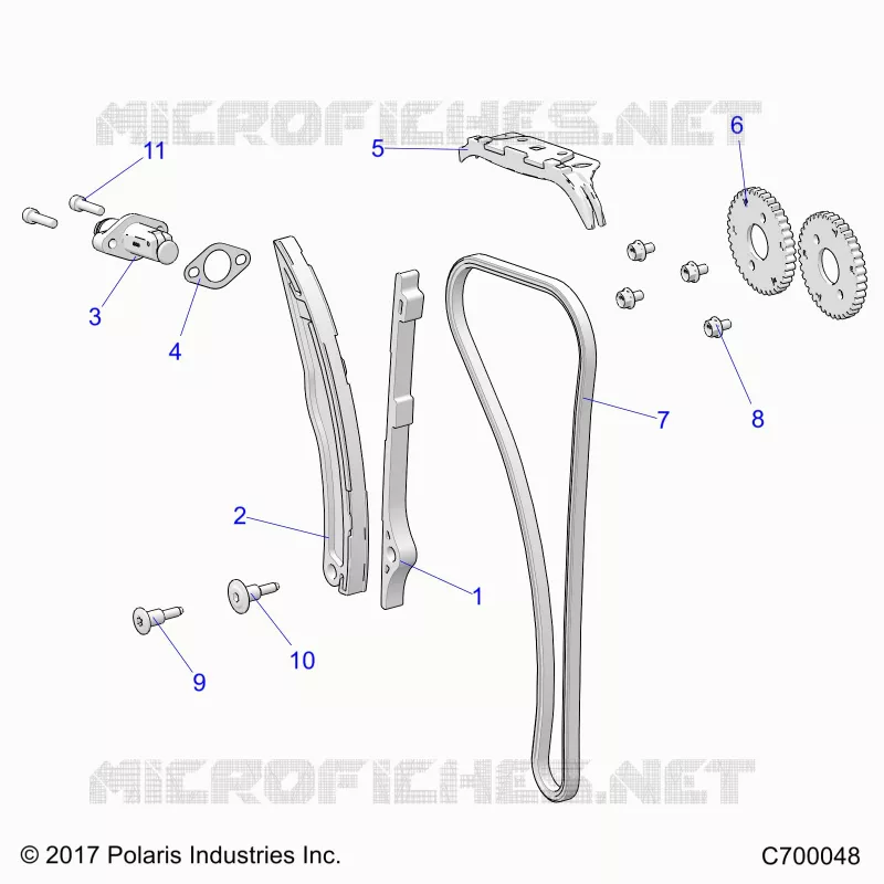 LA CADENA DE LEVAS AND TENSIONER