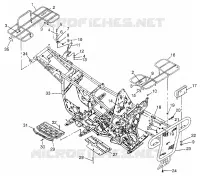 PARACHOQUES / TRANSPORTIN MOUNTING MAGNUM 4X4 W97AC42A, SWEDISH MAGNUM 4X4 S97AC42E AND N (4940834083A007)