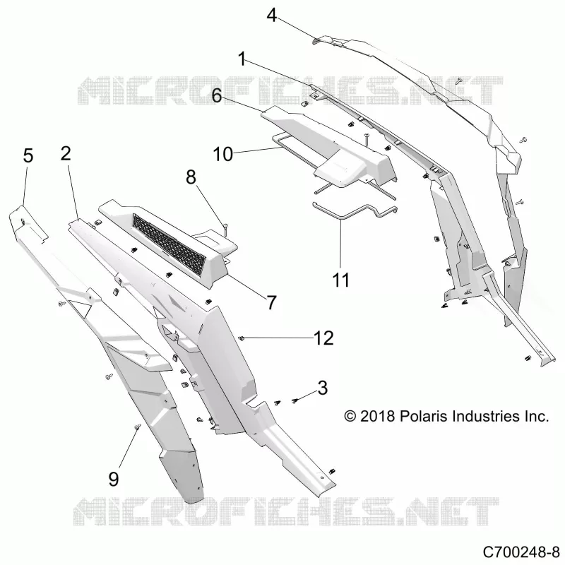 CARROCERÍA POSTERIOR FENDERS AND BEZELS- Z21NAE92AG/BG/AX/BX (C700248-8)
