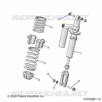 SUSPENSION, CHOQUE FRONTAL MOUNTING