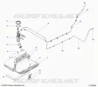 SISTEMA DE COMBUSTIBLE, FUEL TANK ASM.