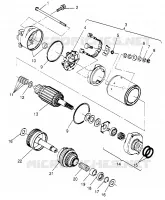 MOTOR DE ARRANQUE SLX 780 B964287 and Intl. SLX 780 I964287 (4937443744C008)