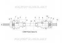 DRIVE TRAIN, TRANSMISION DELANTERA SHAFT
