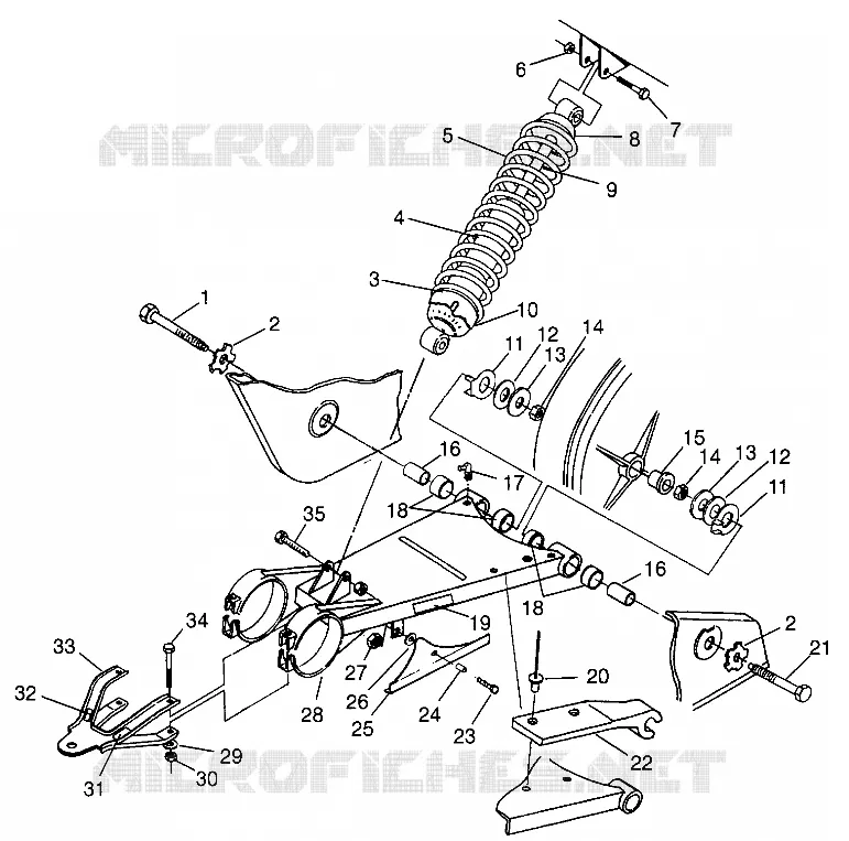 El balanceo del brazo y CHOQUE XPLORER 300 W969130 (4935903590C001)