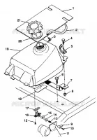 MONTAJE DEL DEPÓSITO DE COMBUSTIBLE Trail Boss W938527 (4924072407006A)
