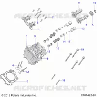 ENGINE, CULATA, CAMS AND VALVES