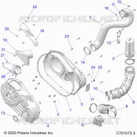 TREN, CLUTCH COVER AND DUCTING