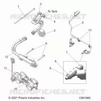 SISTEMA DE COMBUSTIBLE, RAIL, LINES AND THROTTLE BODY