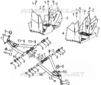 CHASIS, A-ARM AND FOOTREST