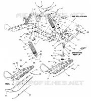 SUSPENSIÓN DELANTERA AND ESQUÍ STORM 0965782, STORM SKS 0965582, EURO STORM E9657 (4931593159B004)