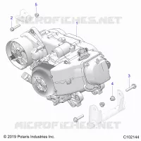 MOTOR, MOTOR AND TRANSMSSION MOUNTING