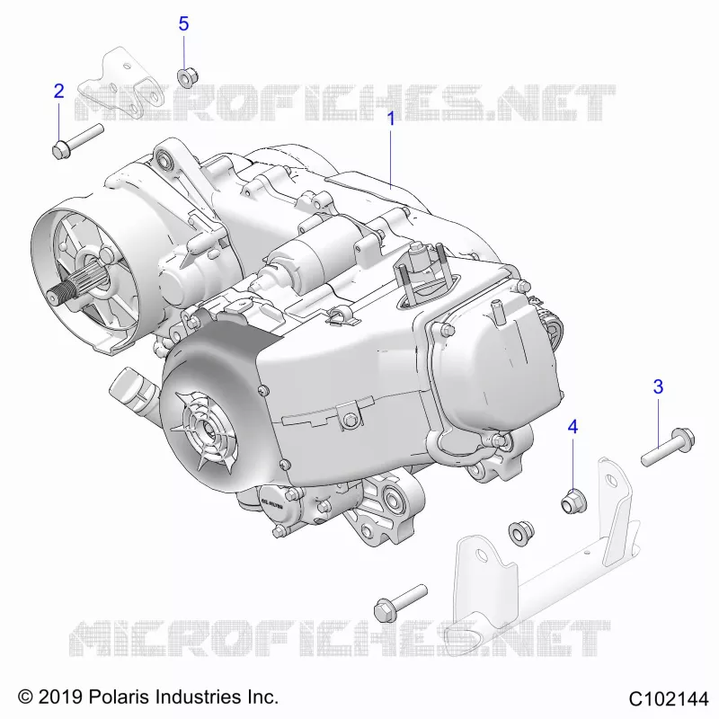 MOTOR, MOTOR AND TRANSMSSION MOUNTING