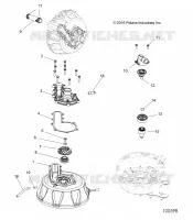 ENGINE, COOLING SYSTEM AND BOMBA DE AGUA