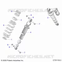SUSPENSION, REAR MONTAJE DE DESCARGA
