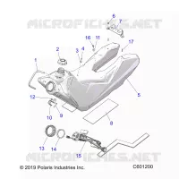 SISTEMA DE COMBUSTIBLE, FUEL TANK ASM.