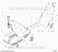 SISTEMA DE COMBUSTIBLE, EVAP FUEL TANK ASM.
