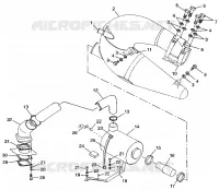 SISTEMA DE ESCAPE SLTX B974590 and INTL. SLTX I974590 (4941214121B004)