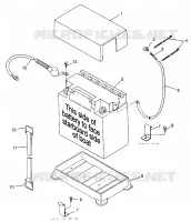 CAJA DE BATERIA SL 700 B974071, Intl. SL 700 I974071, SL 700 Deluxe B974072 and (4940874087B008)