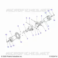 SUSPENSION TRASERA HUBS, CARRIER AND BRAKE DISC