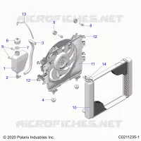 ENGINE, SISTEMA DE REFRIGERACIÃ“N, RADIATOR, FAN & OVERFLOW BOTTLE