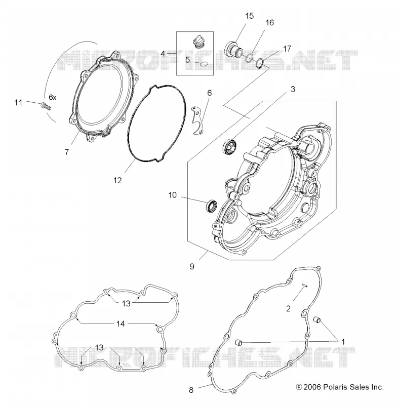 MOTOR, TAPA DEL EMBRAGUE