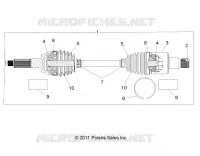 TREN, REAR HALF SHAFT