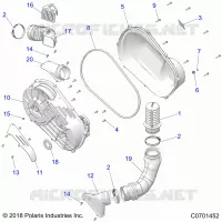 TREN, CLUTCH COVER AND DUCTING