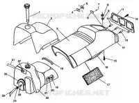 ASIENTO Y TANQUE DE GAS 440 XCR SP 0961760 (4931583158A007)