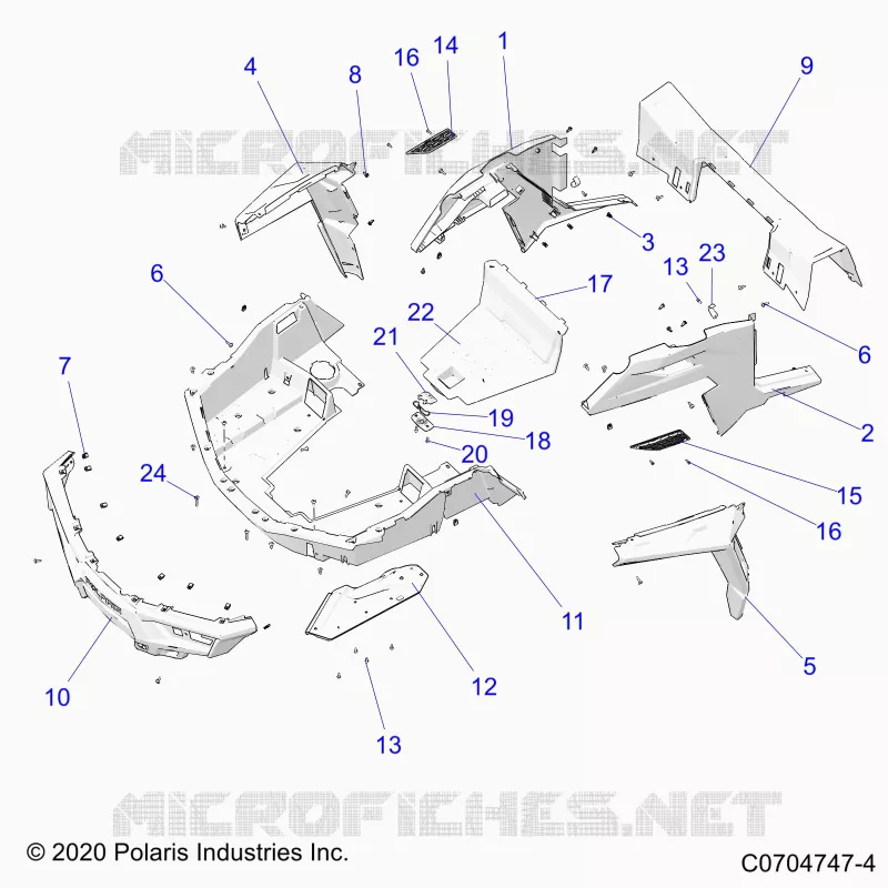 CARROCERÍA POSTERIOR RACK AND FENDERS