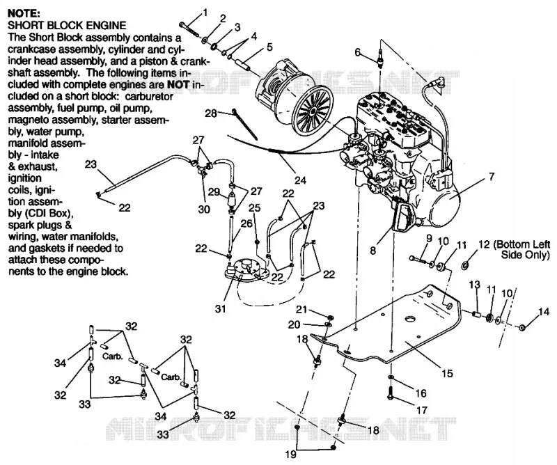 MONTAJE DEL MOTOR 440 XCR SP 0961760 (4931583158C001)