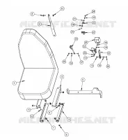 IZQUIERDA asiento de cubo FIJO