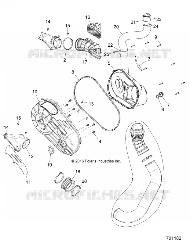TREN, CLUTCH COVER AND DUCTING