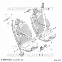ASIENTO BELT MOUNTING, FRONT, STANDARD