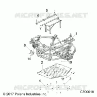 CHASSIS, MARCO PRINCIPAL AND SKID PLATES