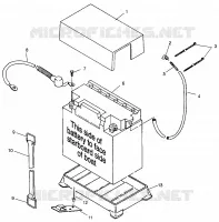 CAJA DE BATERIA SLT 700 B964166 and  Intl. SLT 700 I964166 (4933923392B005)