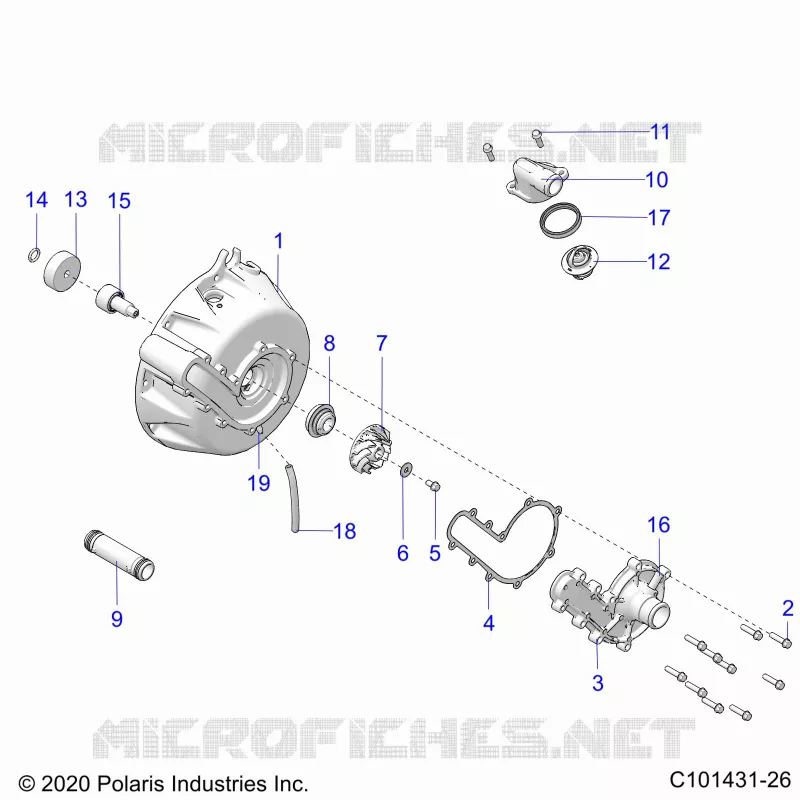 ENGINE, SISTEMA DE REFRIGERACIÃ“N AND WATER PUMP