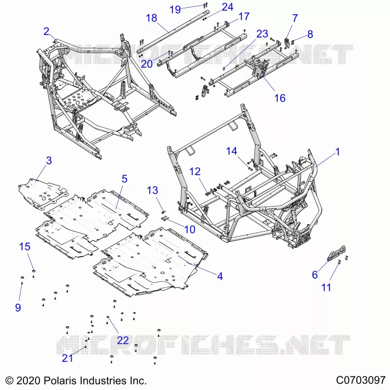 CHASSIS, MAIN FRAME AND ESQUÃD PLATES