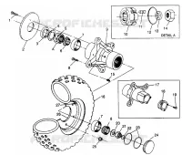 RUEDA DELANTERA 6X6 400L W968740 and 6X6 400L Norwegian N968740 (4935963596B008)