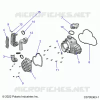 ENGINE, ALTERNADOR COVER HVAC