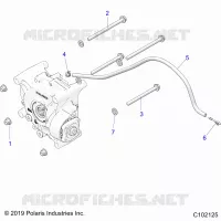 TREN, GEARCASE MOUNTING, REAR