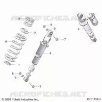 SUSPENSION, REAR MONTAJE DE DESCARGA
