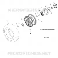 RUEDAS, FRONT AND HUB