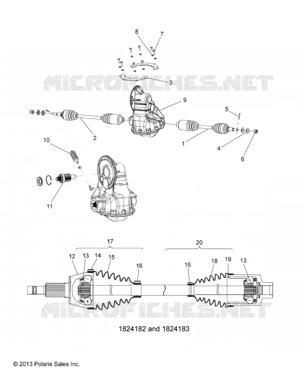 DRIVE LINE, CAJA DE ENGRANAJES and HALF SHAFT