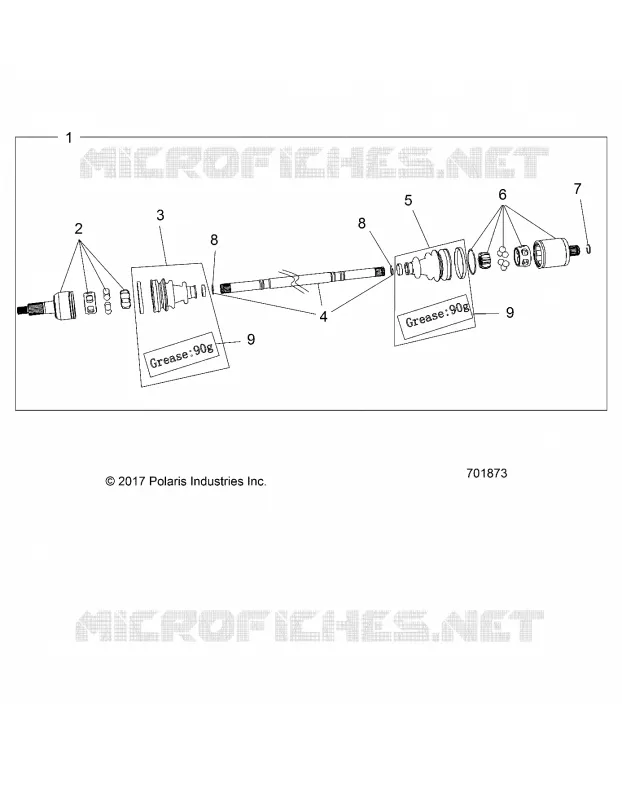 TREN, REAR HALF SHAFT