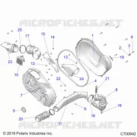 TREN, CLUTCH COVER AND DUCTING