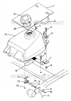 MONTAJE DEL DEPÓSITO DE COMBUSTIBLE 6X6 350L W938739 (4924062406008A)