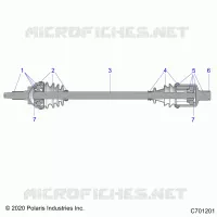 TREN, FRONT HALF SHAFT