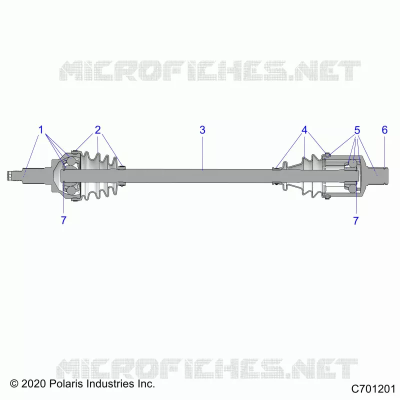 TREN, FRONT HALF SHAFT