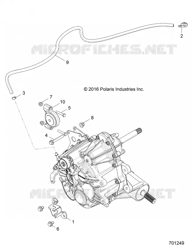 TREN, MAIN GEARCASE MOUNTING- Z17VHA57A2/E57AU (701249)